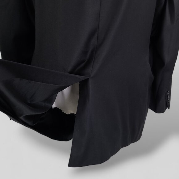 Hart Schaffner Marx Black Sports coat 54R - Picture 9 of 16